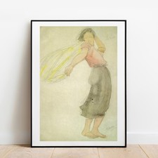Art print Rodin The Wind sketch fine art giclee poster print gallery wall art