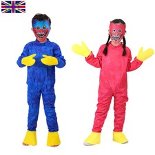 Poppy Playtime Huggy Wuggy Cosplay Costume Party Jumpsuit Fancy Dress Outfit New