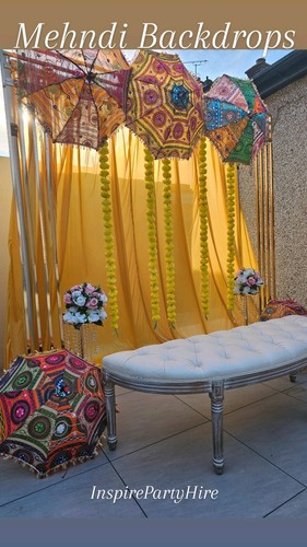 Mehndi nikkah backdrop stage - mehndi,