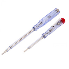 2PC SMALL & LARGE NEON VOLTAGE MAINS TESTER ELECTRICIANS SCREWDRIVERS