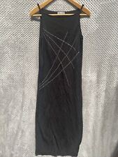 AMARANTO WOMENS DRESS SIZE UK 16 BLACK SLEEVELESS STRETCH