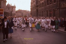 Photo 12x8 (A4) Morris dancers lead crowd along The High Oxford May Morning 1958