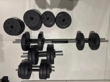  Complete Dumbbell Weights Set  2kg to 30kg, plus extra pairs of 6KG 