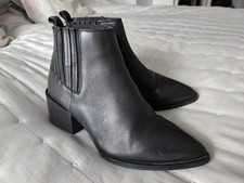 Schuh Women's Size 40, Black, Leather, Heeled Chelsea Boots