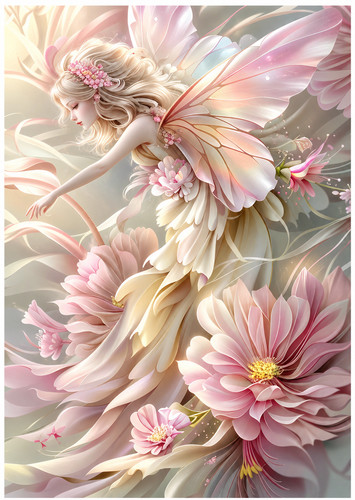 Forest fairy pastel pinks - fairy,,