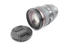 Canon EF 24-105mm F/4 L IS USM Autofocus Camera Lens Working w/ Caps