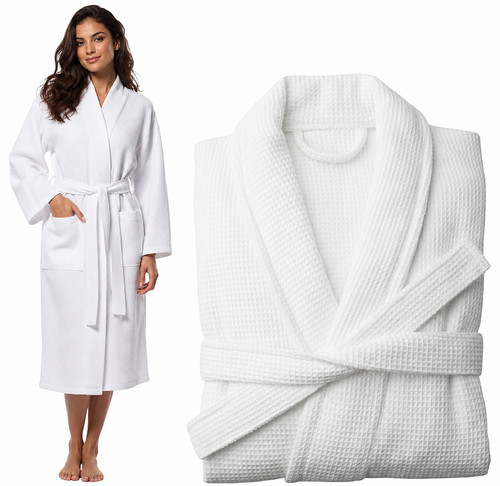 Unisex waffle bathrobe 100 - unisex, 100%