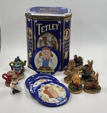 tetley tea collectables. Caddy. 5 Coasters. 3 Teapots. 7 Animals + Sydney