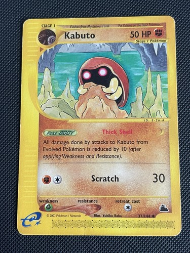 Pokemon kabuto 144 skyridge - kabuto, 37/144