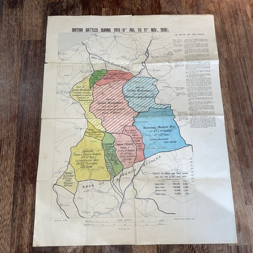 Ww1 map british battles - map,