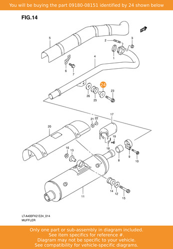 Suzuki spacer exhaust - suzuki,