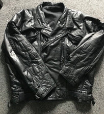 Mens Real Leather Biker