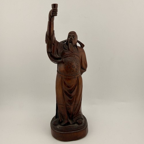 Vintage hand carved wooden - hand,