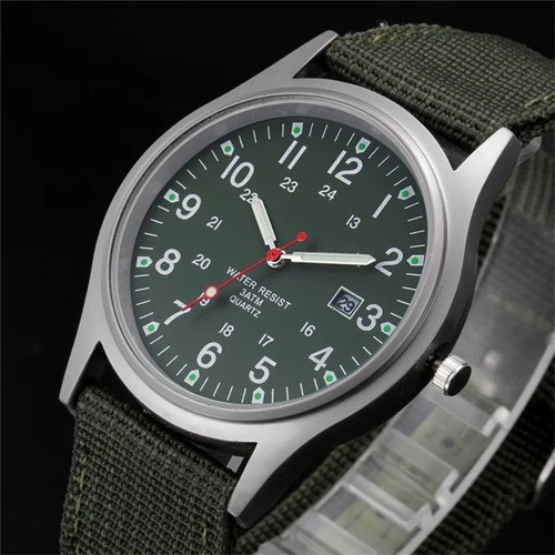 Men field watch quartz - watch, nylon