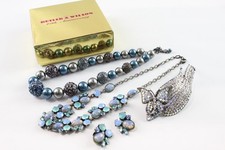 Butler & Wilson Jewellery Rhinestone Statement Signed Branded Boxes x 3