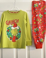Kids Unisex Grinch Costumes Pyjamas 7-8 Years
