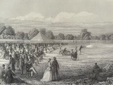 Antique Print c1880s – Pigeon Match Trap Shooting – Victorian Birds & Sport