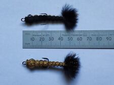 Handmade fly- jig fishing lure. Imitation of dragonfly larvae/ small minnow
