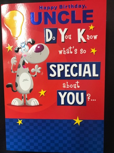 Uncle funny birthday card