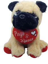 PUGS & KISSES PUG PUPPY DOG 9"PLUSH CUDDLY SOFT TOY TEDDY PUGS & KISSES PUG