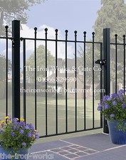# MANOR WROUGHT IRON METAL GATE 36" OP X 3ft6 TALL GARDEN GATES MADE TO MEASURE 