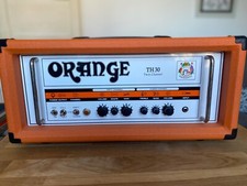 Orange TH30 Twin Channel 30W Guitar Amplifier Head with flight case and switch