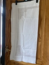 Vintage cotton lace tablecloth - lace,