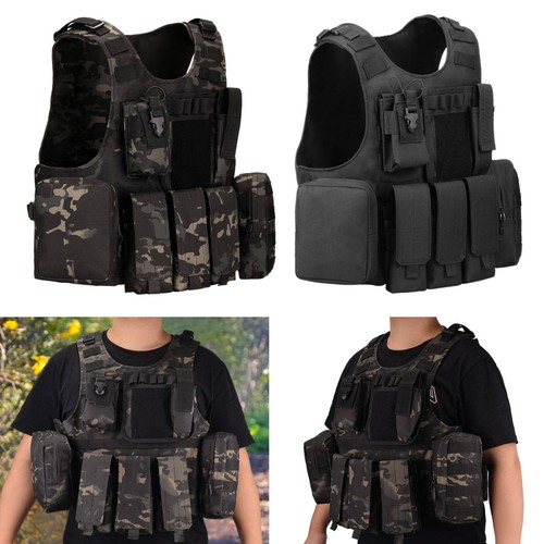 Military tactical vest molle - military,