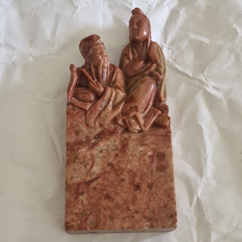 Chinese handcarved soapstone - handcarved,