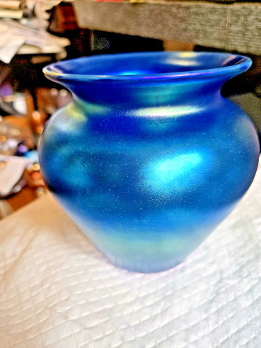 Vandermark art glass blue - vandermark,