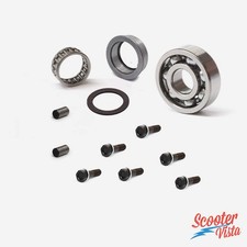 Lambretta LI SX TV DL GP Gearbox End Plate Bearing & Stud Set