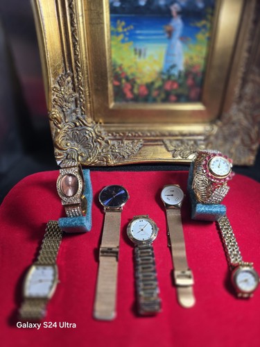 Joblot gold tone watches - gold,