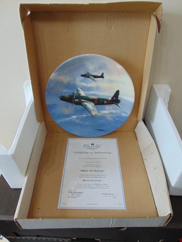 Coalport raf war plane plate - coalport,