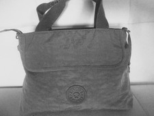 KIPLING GREY HANDBAG,INNER/OUTER POCKETS, 36X23CMS