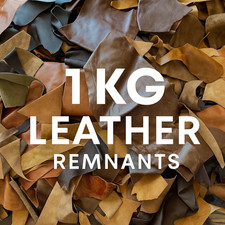 Brown leather offcuts - brown, &