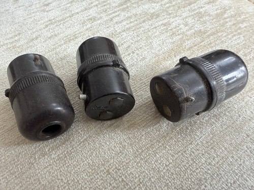 Brown bakelite b22 bayonet - brown,
