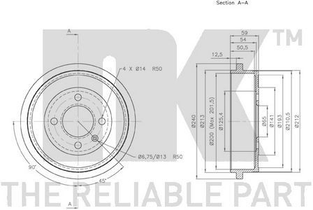 Genuine rear left brake - genuine, nk