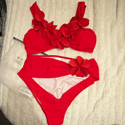 Shein women red flower - women’s,