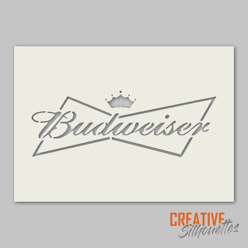 Budweiser beer stencil - budweiser,