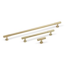 Gold Textured Cabinet Handles Brass Cupboard Door Drawer Pull Knob 160mm 320mm