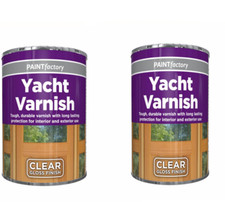2 x 300ml Clear yacht Varnish