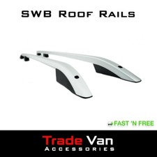 VW T5 TRANSPORTER ROOF RAILS SET SILVER CARAVELLE ROOF BARS RACKS OE QUALITY SWB