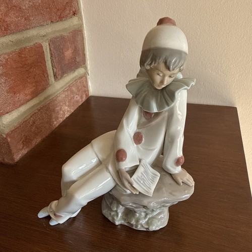 Lladro nao clown figurine made - nao,