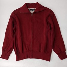 Aquascutum Full Zip Jumper / Sweatshirt Track Top - Red - Size Small