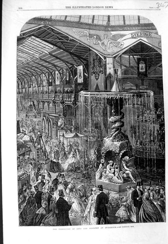 Original old antique print - old,