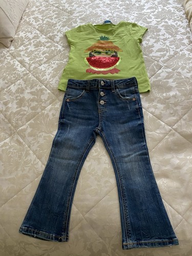 Zara jeans and mayoral shirt - and,