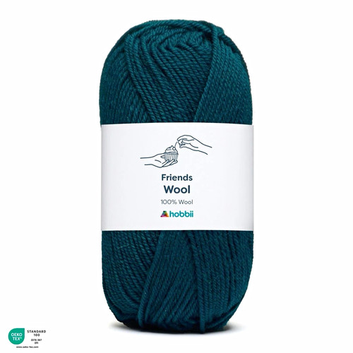 Hobbii friends wool teal - hobbii,