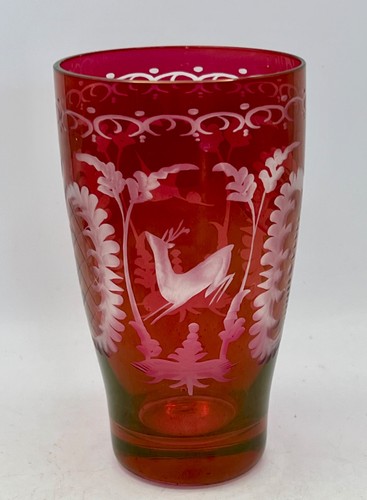 Vtg ruby red kristall - ruby,