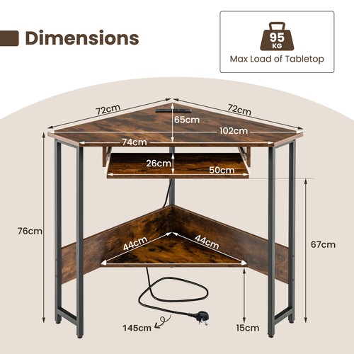 Desk triangle laptop - triangle,