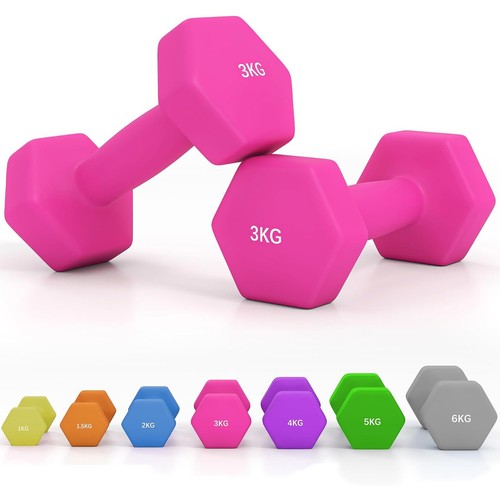 Hex dumbbells pair weights - dumbbells,